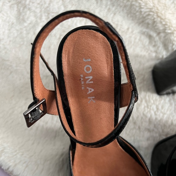 Jonak black patent leather platform heels - Picture 7 of 8